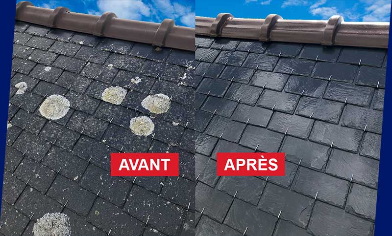 Dakreiniging - PROCHIRA DAK FAÇADE, een professionele dakdekker in België: dakreiniging, mosverwijdering en antimosbehandeling. Aanbrengen van een gekleurde waterafstotende dakverfcoating, interventie in BELGIË: Vlaanderen, Wallonië en Brussel.