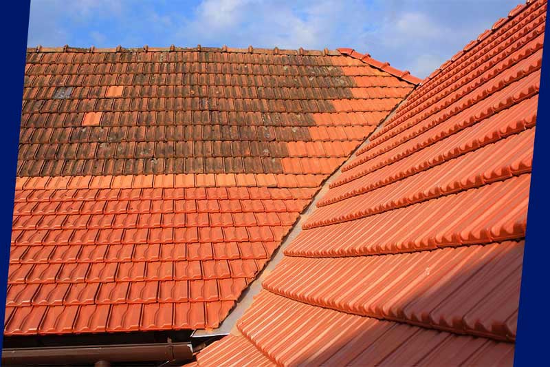Dakreiniging - PROCHIRA DAK FAÇADE, een professionele dakdekker in België: dakreiniging, mosverwijdering en antimosbehandeling. Aanbrengen van een gekleurde waterafstotende dakverfcoating, interventie in BELGIË: Vlaanderen, Wallonië en Brussel.